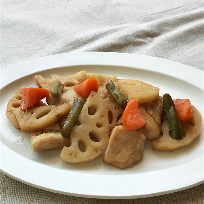 鶏肉と野菜の黒酢炒め